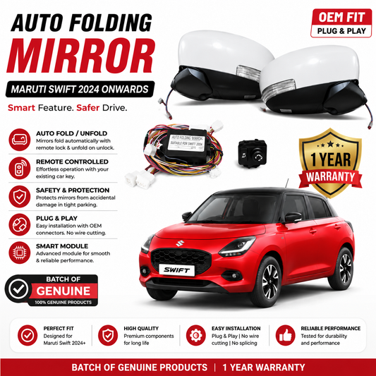 Maruti Swift Auto Folding Mirror 2024 Onwards
